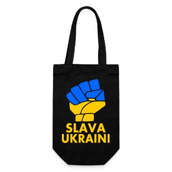 Slava ukraini - Gift Bag for Bottles - black - Front