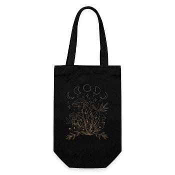 Hérissons au pays des rêves - Lineart - Sac à bouteille - noir - Devant