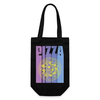 pizza - Sac à bouteille - noir - Devant