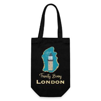 Londres, Trinity Buoy Lighthouse, Pixel Art - Sac à bouteille - noir - Devant
