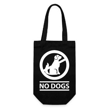 Dog Hund - Geschenkbeutel für Flaschen - Schwarz - Vorne