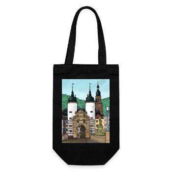Heidelberg Altstadt, Heidelberg Allemagne - Sac à bouteille - noir - Devant