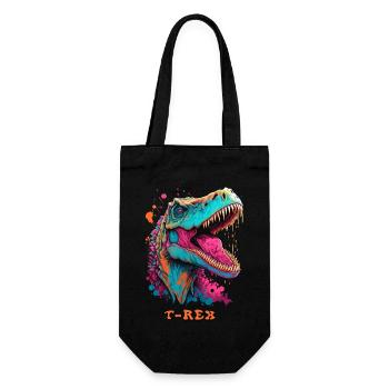T-Rex - Geschenkbeutel für Flaschen - Schwarz - Vorne