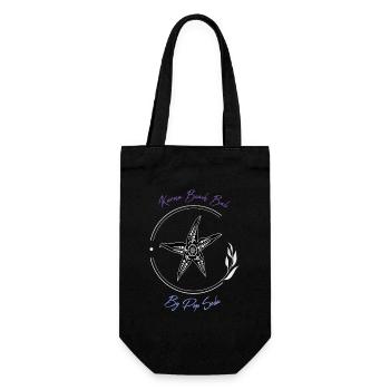 Karma Beach starfish purple blue - Gift Bag for Bottles - black - Front