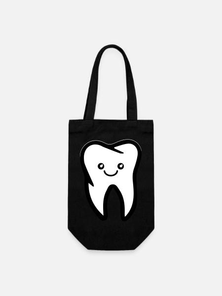 sourire des dents - Sac à bouteille - noir