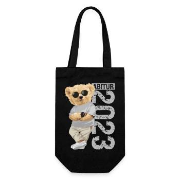 Abitur Geschenk - Geschenkbeutel für Flaschen - Schwarz - Vorne