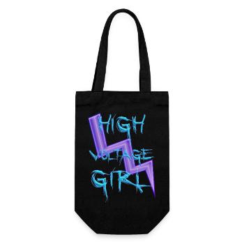 High Voltage Girl - Gift Bag for Bottles - black - Front
