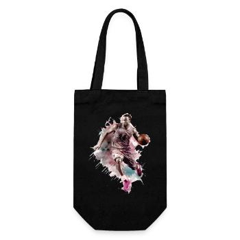 Basketball Basketball Player Sport Splash Colorful - Gift Bag for Bottles - black - Front
