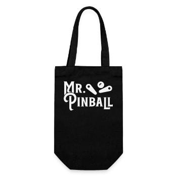Mr. Pinball Flipperautomat Flipperkugel Design - Gift Bag for Bottles - black - Front