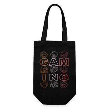 Gaming-bunt-transparent - Geschenkbeutel für Flaschen - Schwarz - Vorne