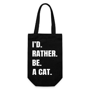 anniversary love aww funny quote big cat - Geschenkbeutel für Flaschen - Schwarz - Vorne