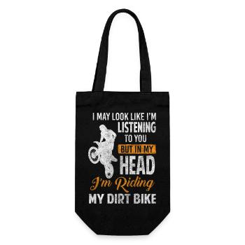Dirt Bike Adrenaline Stunt Biking - Gift Bag for Bottles - black - Front