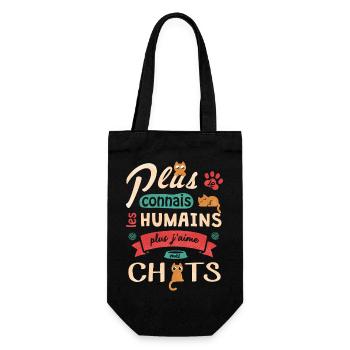 J aime mes chats - Sac à bouteille - noir - Devant
