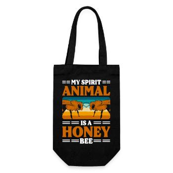 Abeilles mellifères Bien-être animal - Sac à bouteille - noir - Devant