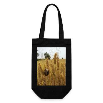 Snail on wheat - Gift Bag for Bottles - black - Front