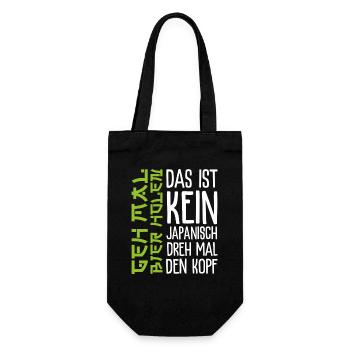 Men's Beer Drinker Geh mal Bier Holen - Geschenkbeutel für Flaschen - Schwarz - Vorne