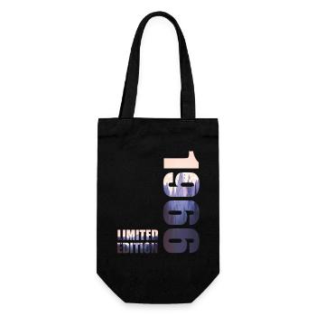 1966. Limited Edition T-Shirt Geburtstags Idee - Geschenkbeutel für Flaschen - Schwarz - Vorne