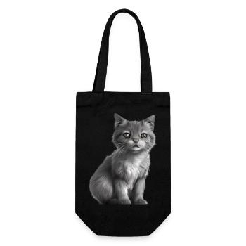 British Shorthair Cat Cat Kitten Cats - Gift Bag for Bottles - black - Front