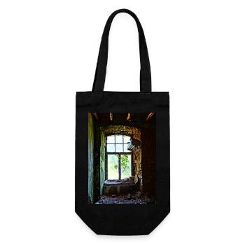 Urbex Photographie | Fenêtre colorée avec arbre - Sac à bouteille - noir - Devant
