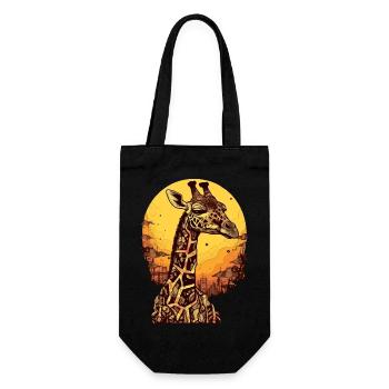Doudou la girafe - Sac à bouteille - noir - Devant