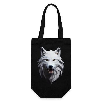 Wolf - Gift Bag for Bottles - black - Front