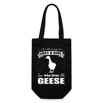 Juste une fille qui aime les oies, das Gänse Fan Design - Sac à bouteille - noir - Devant