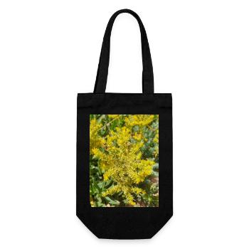 Goldmoos-Mauerpfeffer auch Moos-Mauerpfeffer Sedum acre - Geschenkbeutel für Flaschen - Schwarz - Vorne