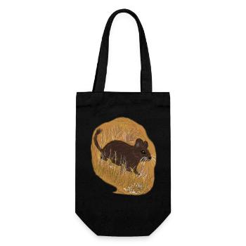 A degu - Gift Bag for Bottles - black - Front