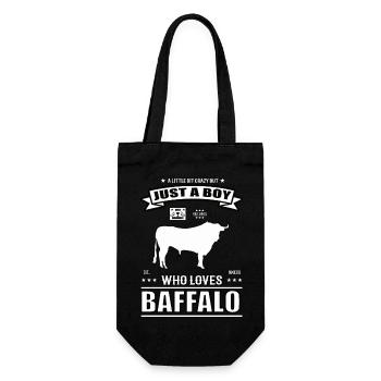 Juste un garçon qui aime la tenue de buffle - Sac à bouteille - noir - Devant