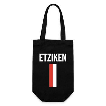 Etziken - Geschenkbeutel für Flaschen - Schwarz - Vorne