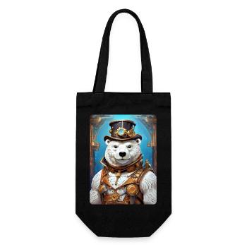 Ours de glace steampunk 1.4 - Sac à bouteille - noir - Devant