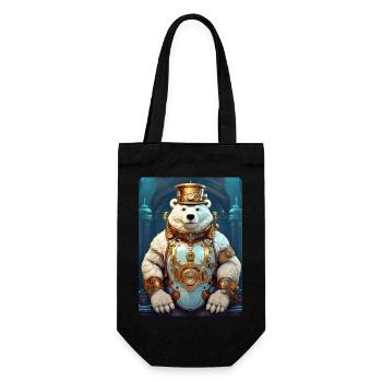 Ours de glace steampunk 1.1 - Sac à bouteille - noir - Devant