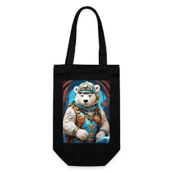 Ours de glace steampunk 1.2 - Sac à bouteille - noir - Devant