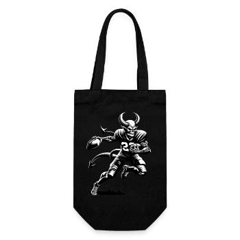 Devil Plays American Football | ENFLAMED - Gift Bag for Bottles - black - Front