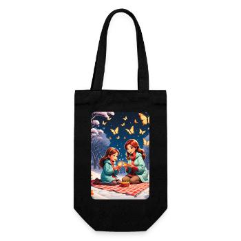personalized design mother's gift - Gift Bag for Bottles - black - Front