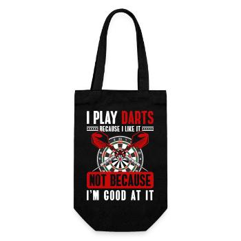 Dart Dartboard Sport Competition - Gift Bag for Bottles - black - Front