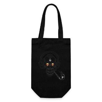 music skull - Gift Bag for Bottles - black - Front