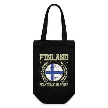 Design finlandais cool - Sac à bouteille - noir - Devant