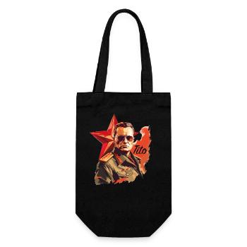 Marsal J.B.Tito Shirt, must have für Nostalgiker! - Geschenkbeutel für Flaschen - Schwarz - Vorne