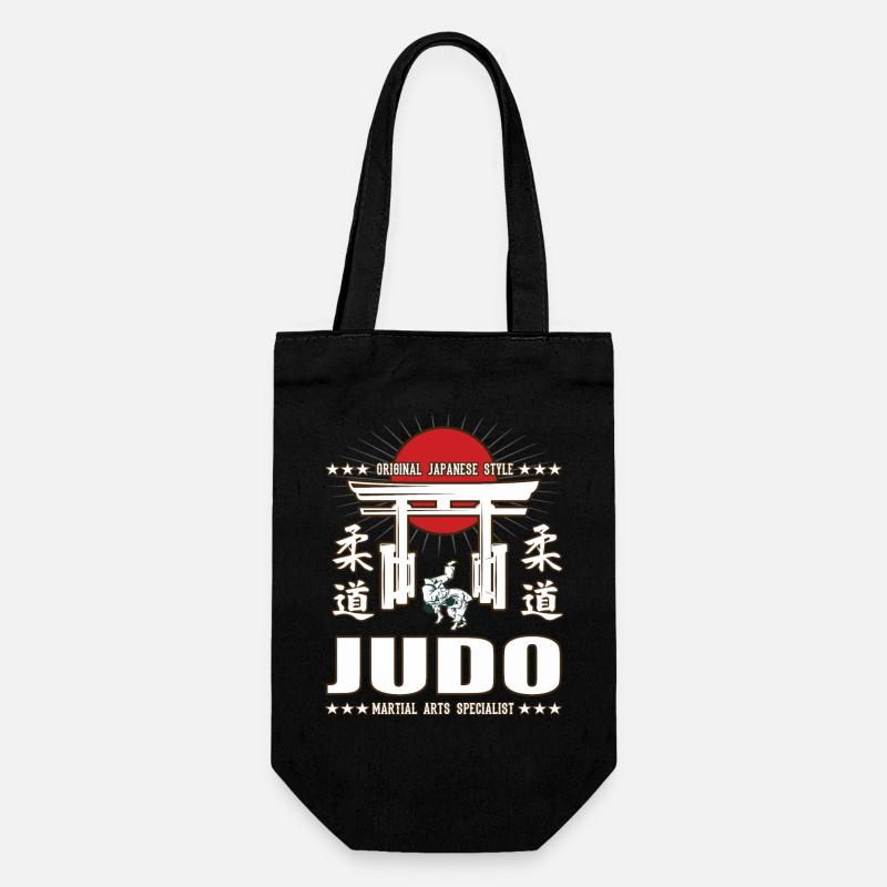 conception d’arts martiaux de judo cool avec kanji - Sac à bouteille - noir