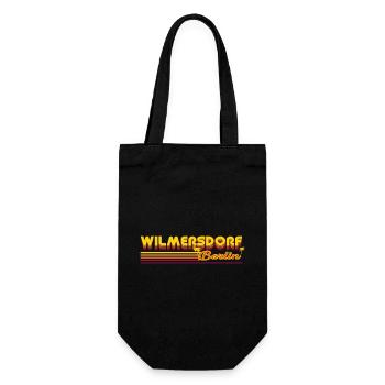 cooles Wilmersdorf Berliner Stadtteil Design - Geschenkbeutel für Flaschen - Schwarz - Vorne