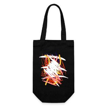 Beautiful abstractness is beautifully abstract - Gift Bag for Bottles - black - Front