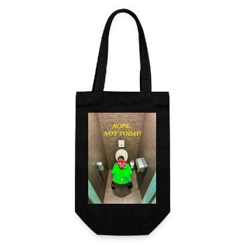 Nope.. Not today! - Gift Bag for Bottles - black - Front