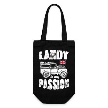 Landy is My Passion - Geschenkbeutel für Flaschen - Schwarz - Vorne