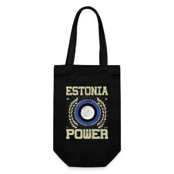 Cool Estonie, Design - Sac à bouteille - noir - Devant