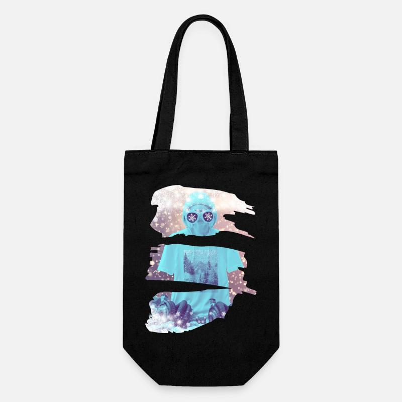 Il neige - Sac à bouteille - noir