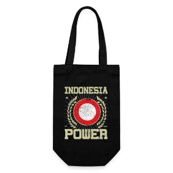 Design cool de l’Indonésie - Sac à bouteille - noir - Devant