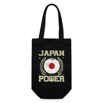 Cooles Japan Design - Geschenkbeutel für Flaschen - Schwarz - Vorne