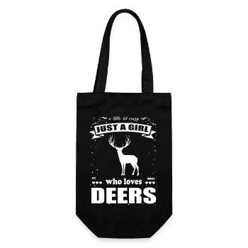 Juste une fille qui aime la tenue de cerf - Sac à bouteille - noir - Devant