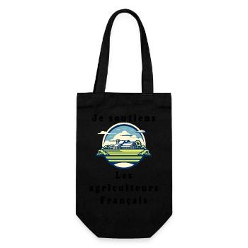 Soutien aux agriculteurs #3 - Sac à bouteille - noir - Devant